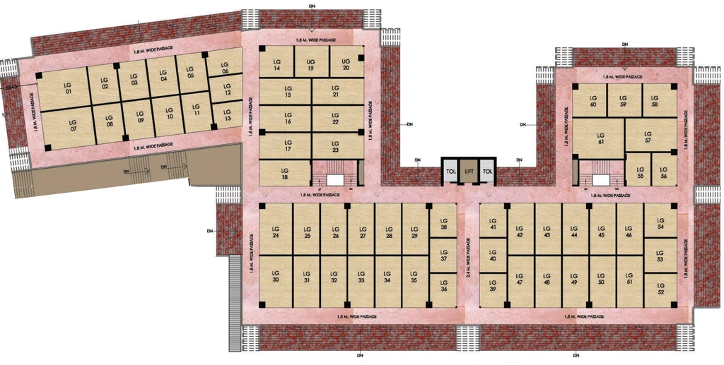 Floor Plan of Vihaan Shopping Plaza in null, Ghaziabad - Image 436178