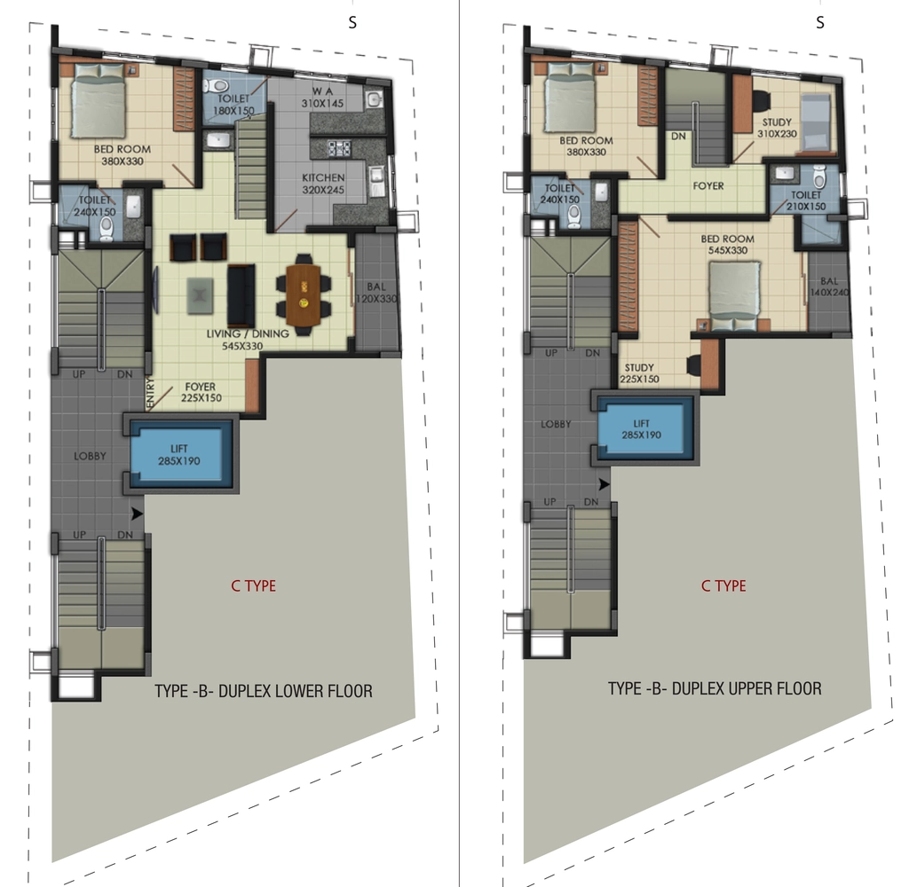3 BHK Duplex in SI Tana in Ambalamukku, Thiruvananthapuram - Image 931539