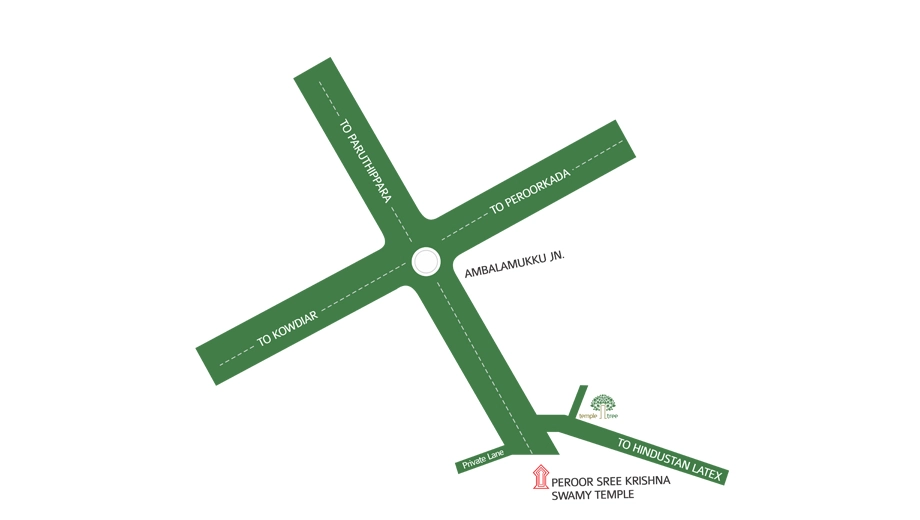 Location of SI Temple Tree in Ambalamukku, Thiruvananthapuram - Image 436305