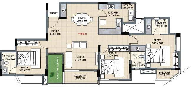 3 BHK Flat in Skyline Campus Heights in Sreekariyam, Thiruvananthapuram - Image 931517