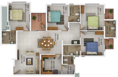 3 BHK Flat in Anta Icon in Karikkakam, Thiruvananthapuram - Image 931558