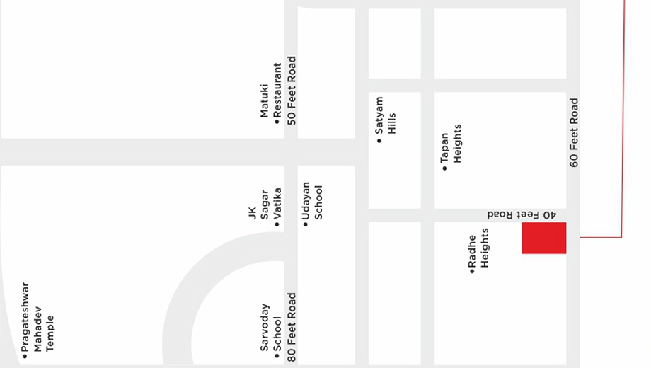 Location of Maruti Heights in Vavdi, Rajkot - Image 436199