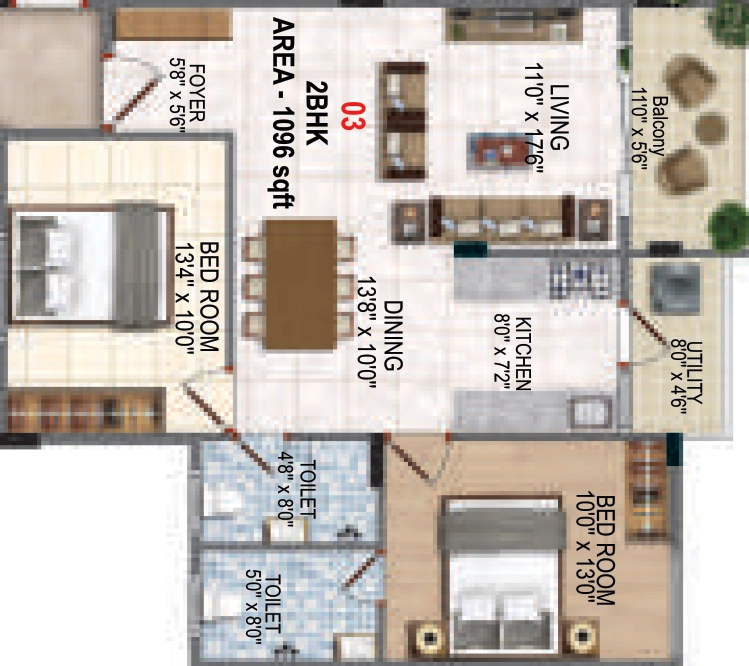 2 BHK Flat in Raki Amaryllis in Devarachikkana Halli, Bangalore - Image 931527