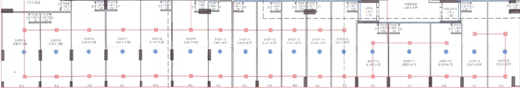 Floor Plan of Commercial Shree Radhe Avenue in Vavdi, Rajkot - Image 436293