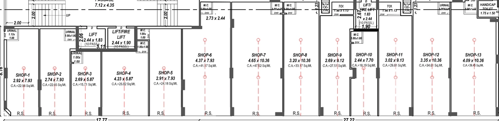 Floor Plan of Commercial Shree Rangmahol in Vavdi, Rajkot - Image 436331