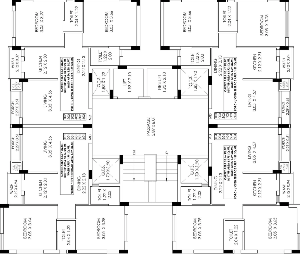 Floor Plan of Shreeji Luxuria in Vavdi, Rajkot - Image 436340