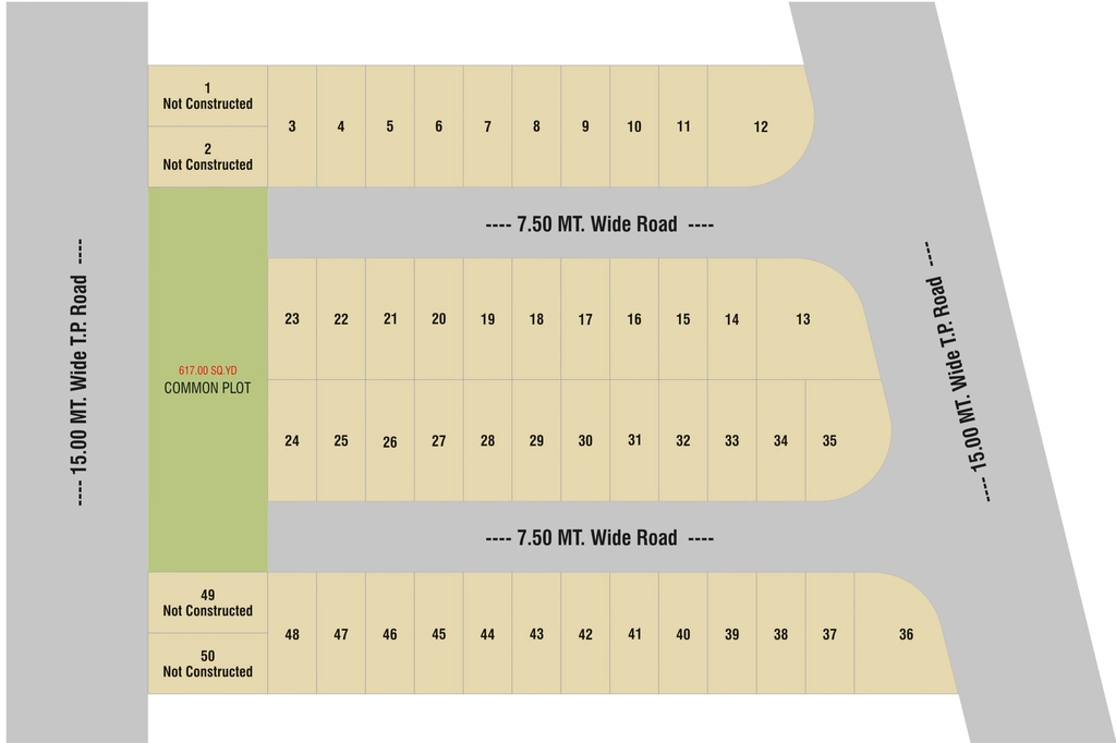 Master Plan of Shri Madhuban Villa in Vavdi, Rajkot - Image 436400