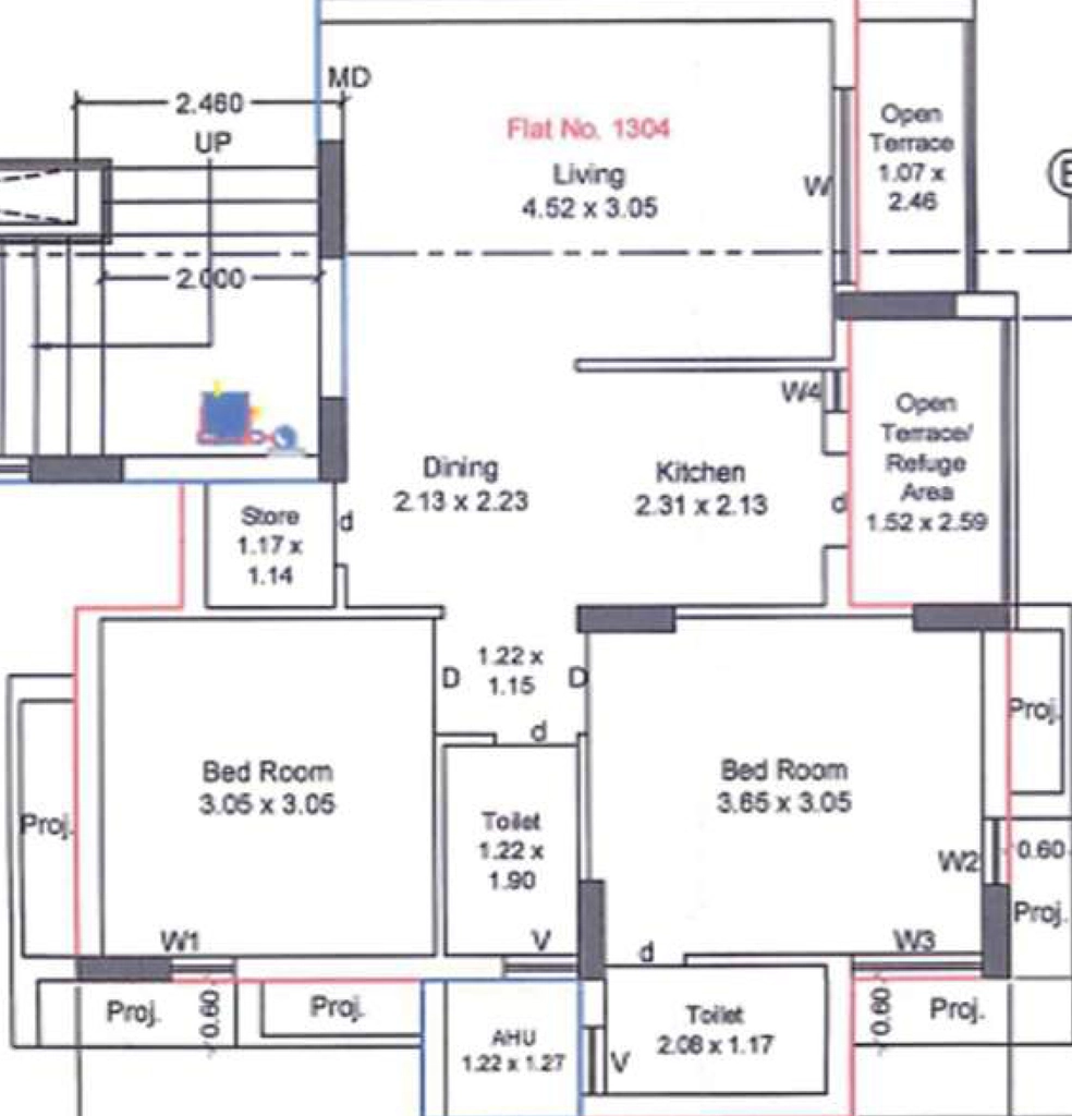 2 BHK Builder Floor in Sky Krishna Heaven in Vavdi, Rajkot - Image 931567