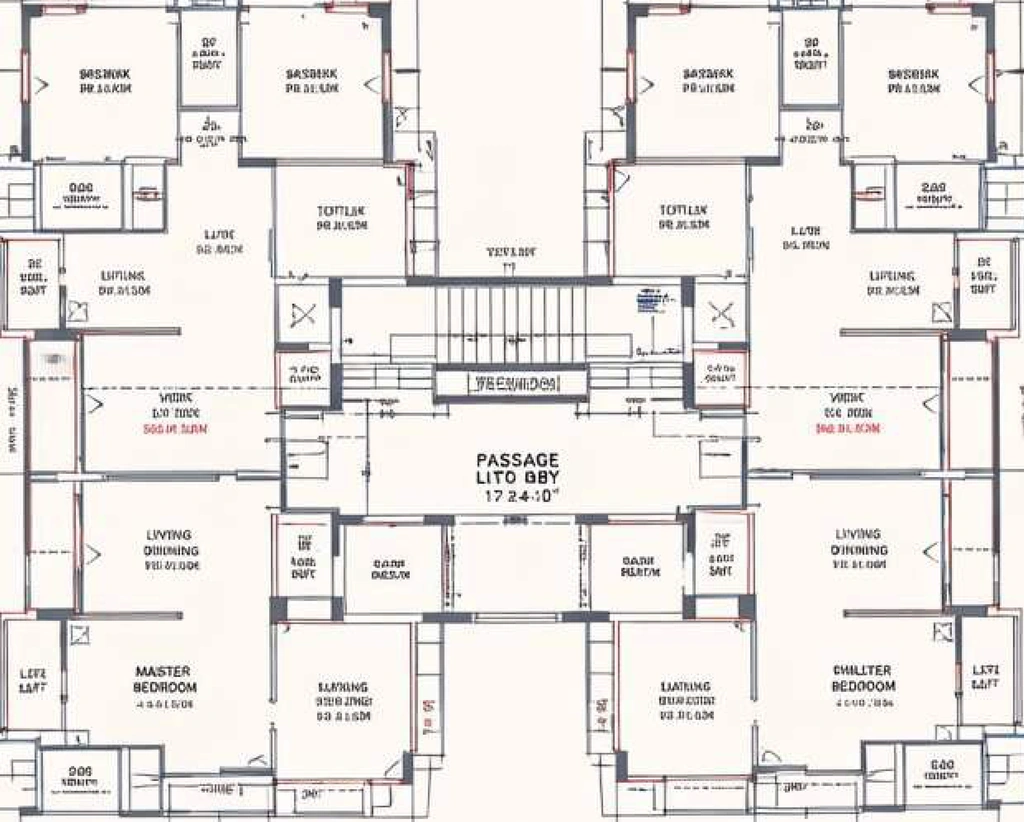 Floor Plan of Sky Krishna Heaven in Vavdi, Rajkot - Image 436411