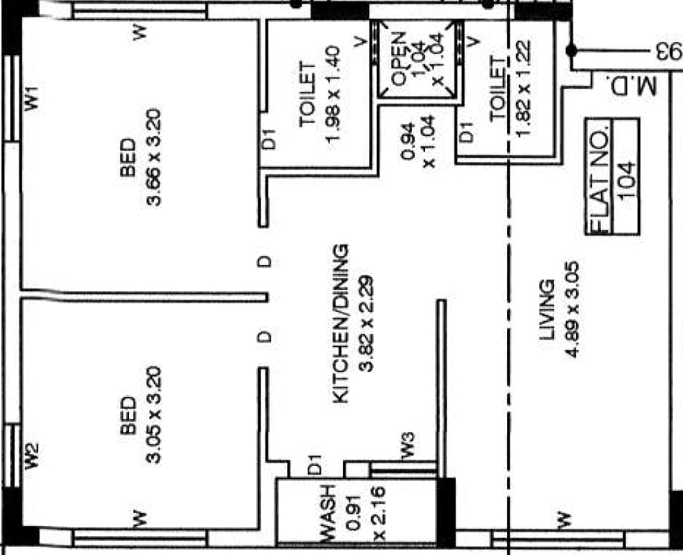 2 BHK Flat in Sukhnath Golden Plaza in Vavdi, Rajkot - Image 931574