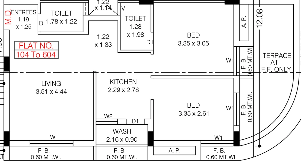 2 BHK Flat in Sukhnath Golden Prime in Vavdi, Rajkot - Image 931577
