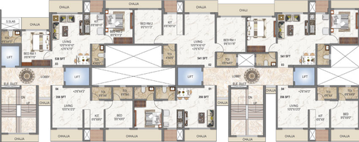 Floor Plan of Asmi Legend in Goregaon West, Mumbai - Image 36138