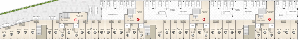 Floor Plan of Commercial VCG Vrindavan City in Vavdi, Rajkot - Image 436467