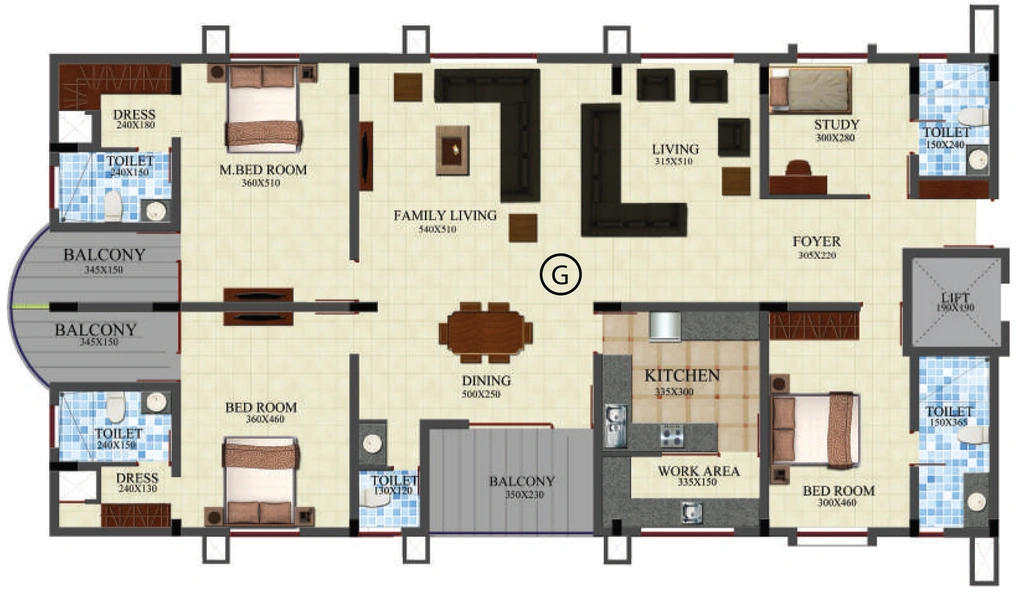 3 BHK Flat in SI Verna in Nalanchira, Thiruvananthapuram - Image 931589
