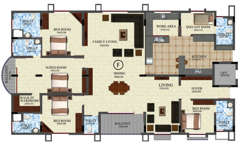4 BHK Flat in SI Verna in Nalanchira, Thiruvananthapuram - Image 931590