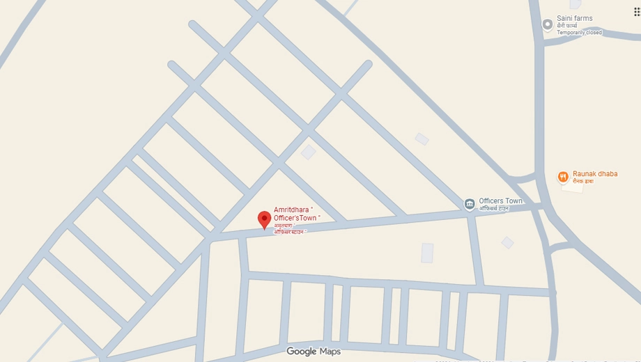 Location of Amritdhara Officers Town in Bhauri, Bhopal - Image 436647