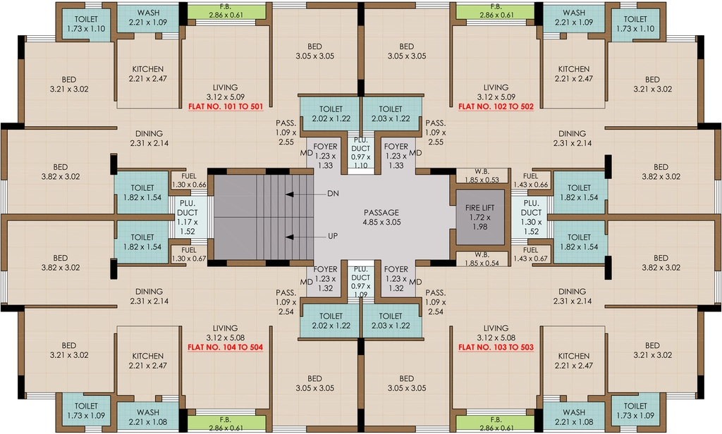 Floor Plan of Aditi Tulshi Sanidhya in Kotharia, Rajkot - Image 436556