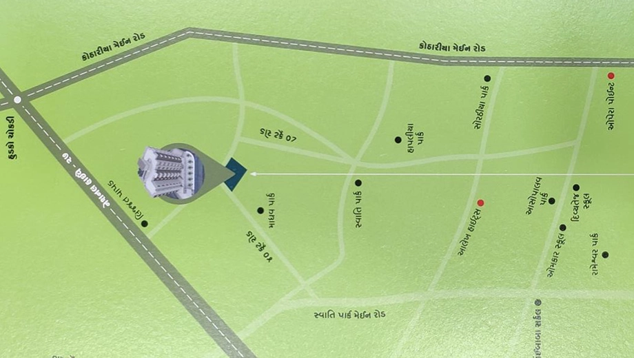 Location of Aditi Tulsi Aashray in Kotharia, Rajkot - Image 436560