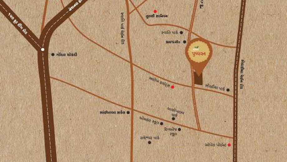 Location of Aditi Tulsi Pushpavan in Kotharia, Rajkot - Image 436567