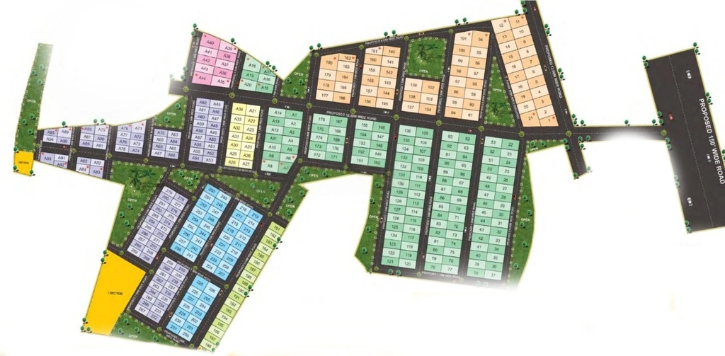 Master Plan of Khilla Sanjana Residency in Bhauri, Bhopal - Image 436661