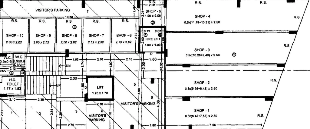 Floor Plan of Commercial Arihant Gulmohar Avenue in Kotharia, Rajkot - Image 436585