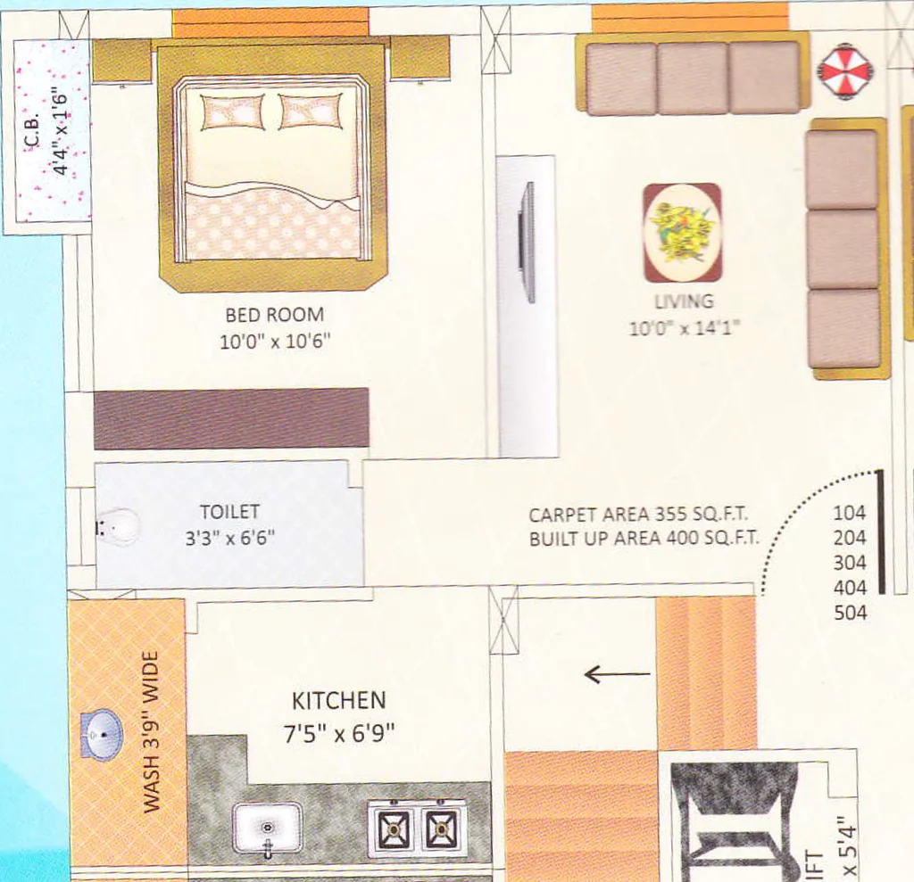 1 BHK Flat in Samjuben Blue Sky 2 in Kotharia, Rajkot - Image 931609