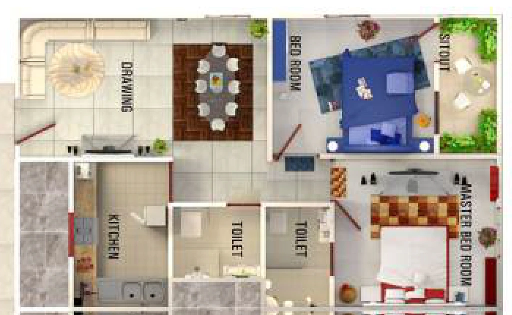 2 BHK Flat in BM Prince Palace in Airport Road, Bhopal - Image 931610