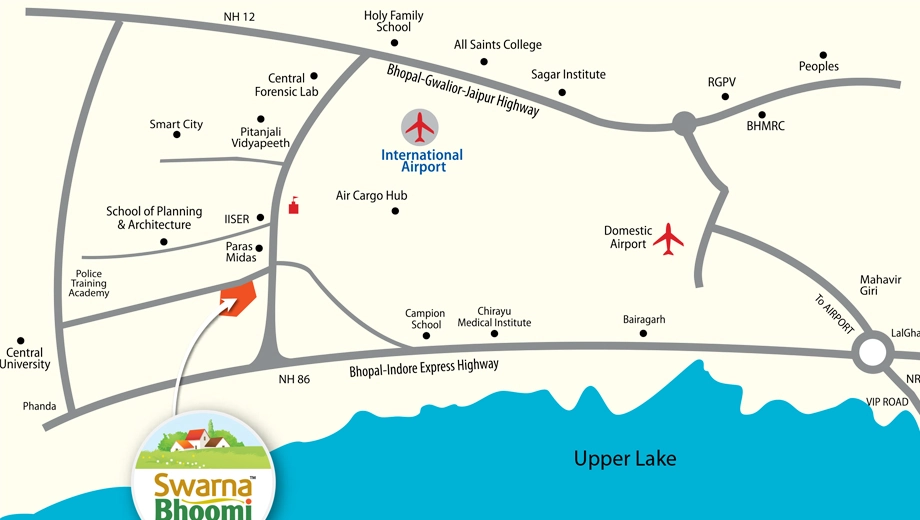 Location of Swarn Bhoomi in Bhauri, Bhopal - Image 436625