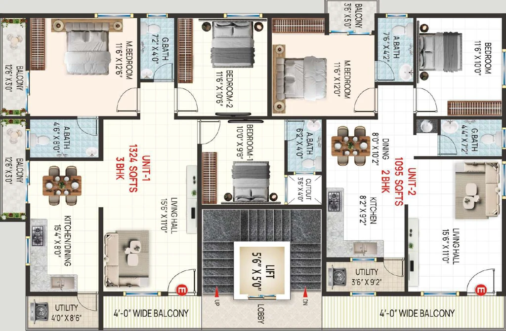Floor Plan of VR Pride in Singasandra, Bangalore - Image 436688