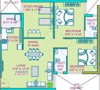 3 BHK Flat in Yogesh 99 Merrygold in Kalavad Road, Rajkot - Image 931661