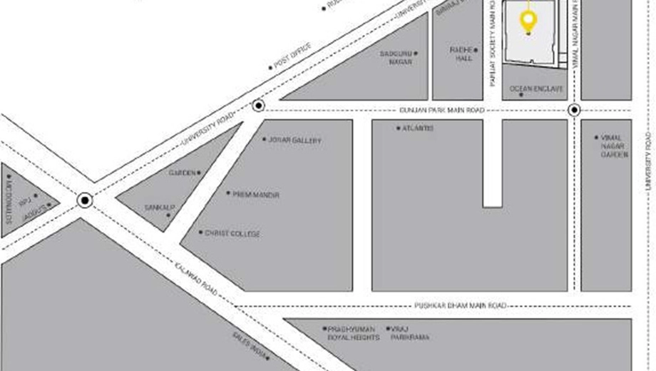Location of Yogesh 99 Merrygold in Kalavad Road, Rajkot - Image 436694