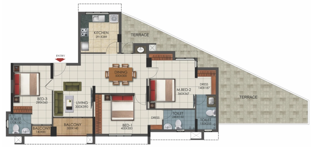 3 BHK Flat in Nikunjam Meridian in null, Thiruvananthapuram - Image 931688
