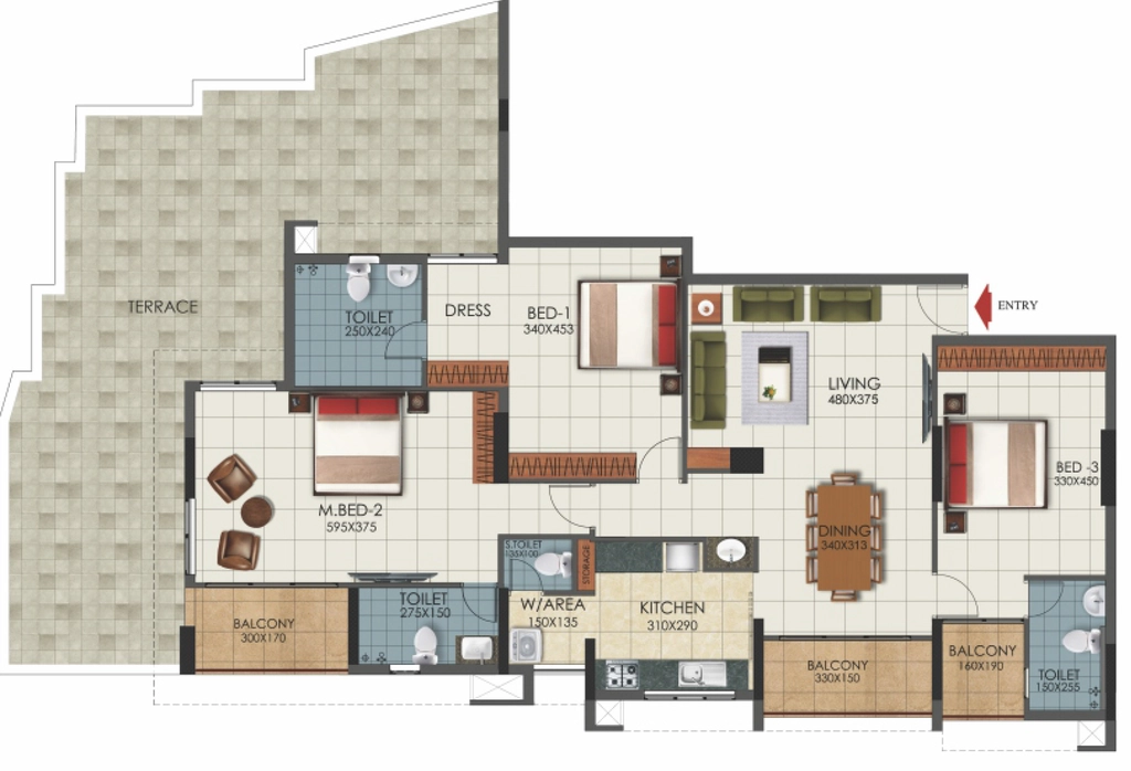 3 BHK Flat in Nikunjam Meridian in null, Thiruvananthapuram - Image 931695