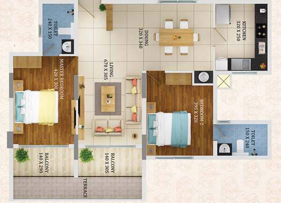2 BHK Flat in Asset Sovereign in Palayam, Thiruvananthapuram - Image 931700