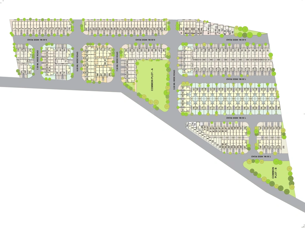 Master Plan of Falcon Alfa City in Kalavad Road, Rajkot - Image 436703