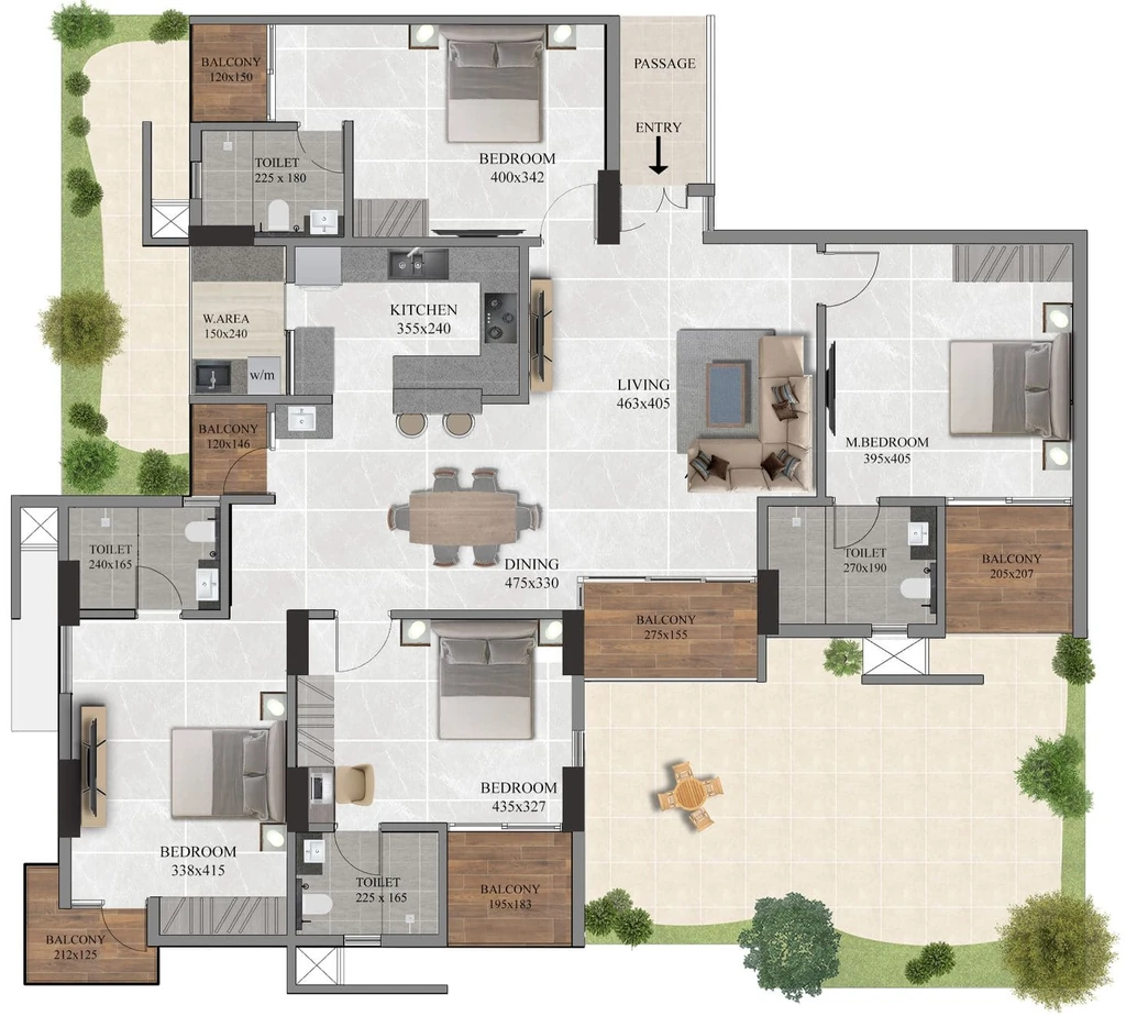 4 BHK Flat in Sree Dhanya Ai in Kowdiar, Thiruvananthapuram - Image 931721