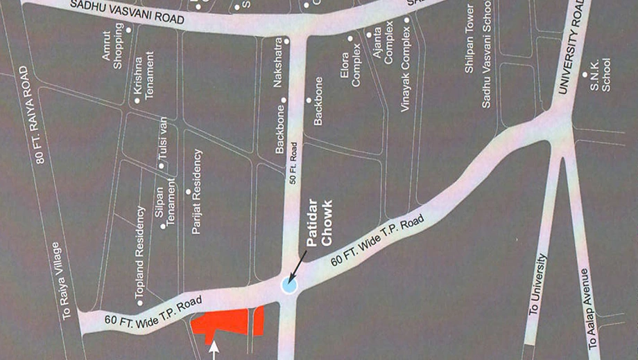 Location of Amee Palm City in null, Rajkot - Image 436707