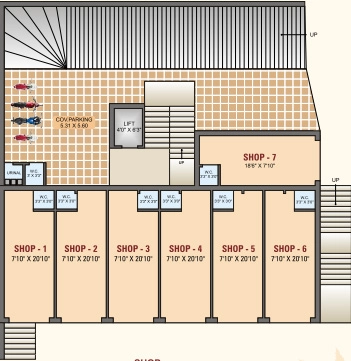 Master Plan of Dilipbhai Amrut Pushp Arcade in Rail Nagar, Rajkot - Image 436740