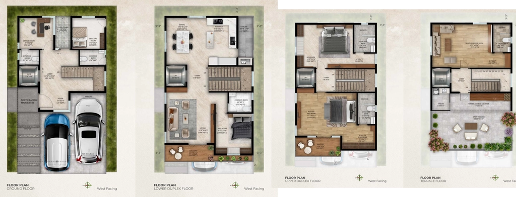 4 BHK House/Villa in MJ Terra Vista in Begur, Bangalore - Image 931692