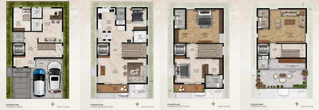 4 BHK House/Villa in MJ Terra Vista in Begur, Bangalore - Image 931694
