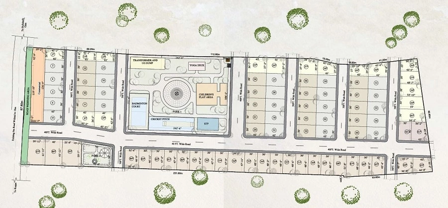 Master Plan of MJ Terra Vista in Begur, Bangalore - Image 436771