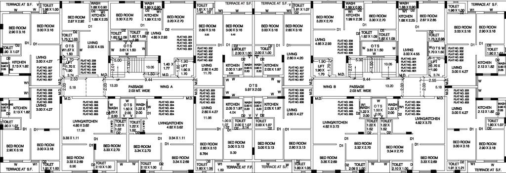 Floor Plan of Amrutdhara Maa Complex in Rail Nagar, Rajkot - Image 436782