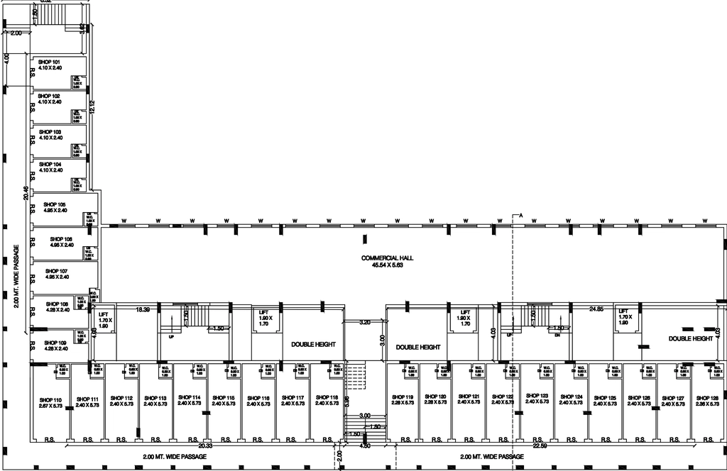 Floor Plan of Commercial Amrutdhara Maa Complex in Rail Nagar, Rajkot - Image 436804