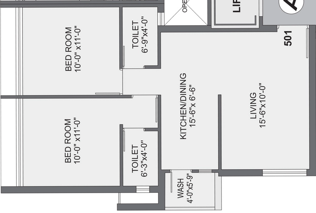 2 BHK Flat in Ashirwad Square in null, Rajkot - Image 931730