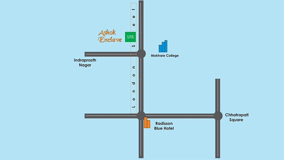 Location of Suncity Ashok Enclave in null, Nagpur - Image 436852