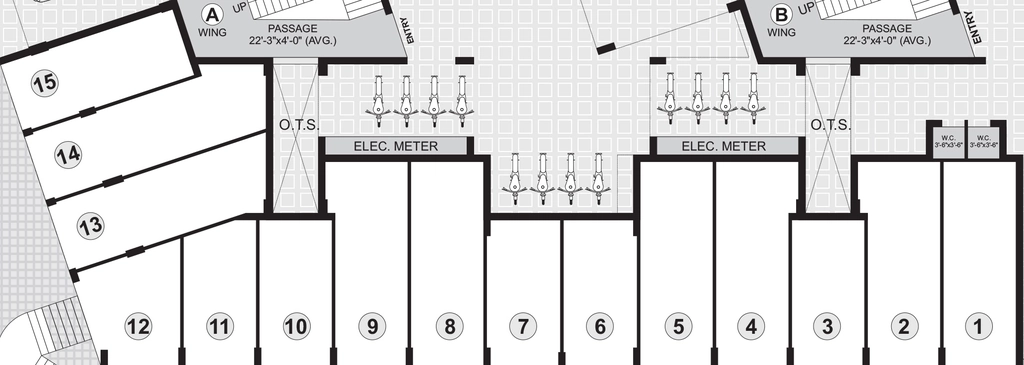 Floor Plan of Commercial Ashirwad Square in null, Rajkot - Image 436870