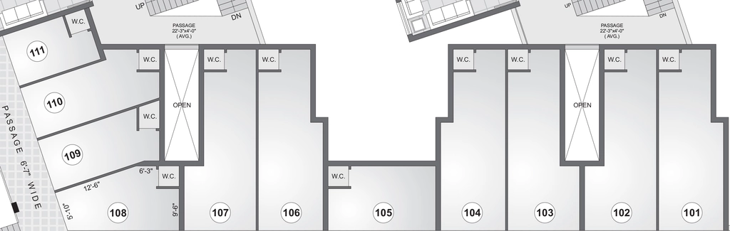 Floor Plan of Commercial Ashirwad Square in null, Rajkot - Image 436869