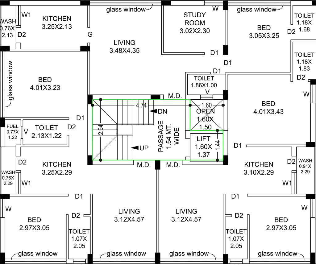 Floor Plan of Atulyam Gold in null, Rajkot - Image 436880