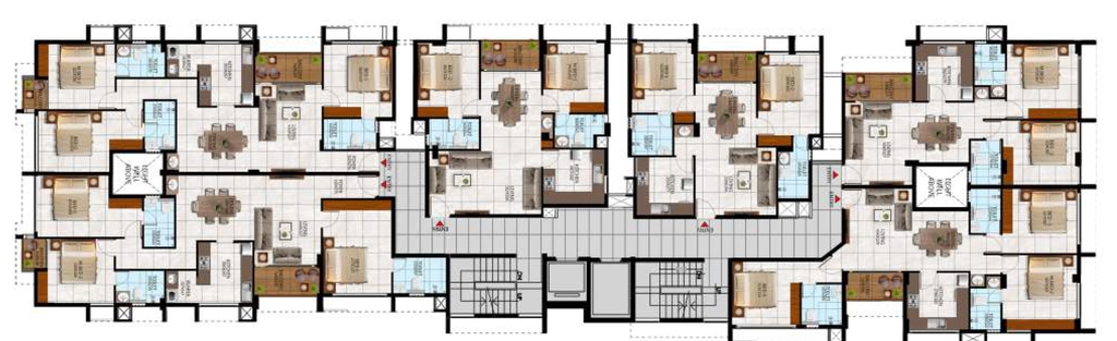 Floor Plan of USP Lakeside Haven in Aakkulam, Thiruvananthapuram - Image 436932