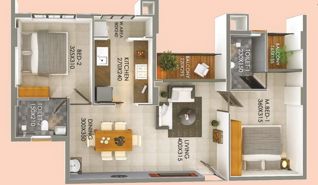2 BHK Flat in Varma Suburban in Menamkulam, Thiruvananthapuram - Image 931757